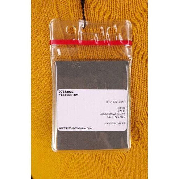 Kiko Kostadinov Itten Cable Knit Size 48 L Mens NWT - Picture 10 of 13